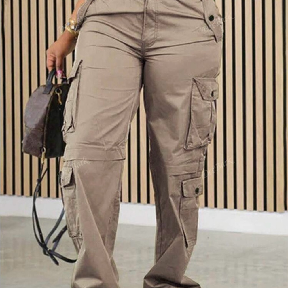 Stylish Tan Cargo Pants for Women